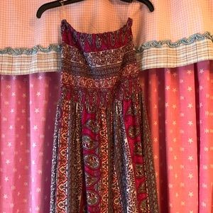 Bohemian Strapless Dress
